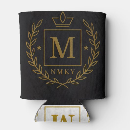 "Royal NMKY Emblem – Monogram M Crest Design" Blikjeskoeler (Achterkant)