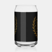 "Royal NMKY Emblem – Monogram M Crest Design" Blikvorm Glas (Rechts)