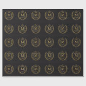 "Royal NMKY Emblem – Monogram M Crest Design" Cadeaupapier (Vlak)