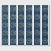 "Royal NMKY Emblem – Monogram M Crest Design" Cadeaupapier (Vlak)