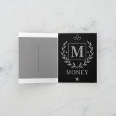 "Royal NMKY Emblem – Monogram M Crest Design" Feestdagen Kaart (Binnen)