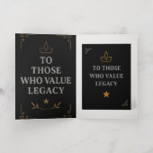 "Royal NMKY Emblem – Monogram M Crest Design" Folie Wenskaart (Binnenlaag)