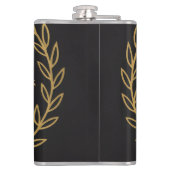 "Royal NMKY Emblem – Monogram M Crest Design" Heupfles (Achterkant)