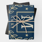 "Royal NMKY Emblem – Monogram M Crest Design" Inpakpapier Vel (In situ)