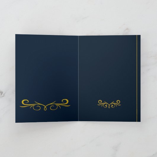 "Royal NMKY Emblem – Monogram M Crest Design" Kaart (Binnen)