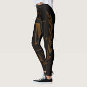 "Royal NMKY Emblem – Monogram M Crest Design" Leggings (Links)