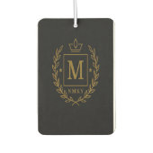 "Royal NMKY Emblem – Monogram M Crest Design" Luchtverfrisser (Voorkant)