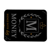 "Royal NMKY Emblem – Monogram M Crest Design" Magneet (Horizontaal)