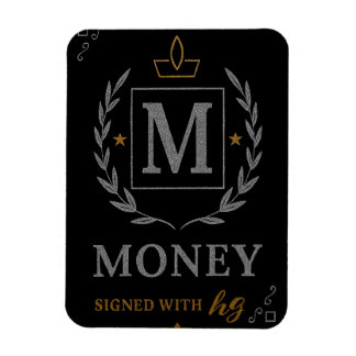 "Royal NMKY Emblem – Monogram M Crest Design" Magneet