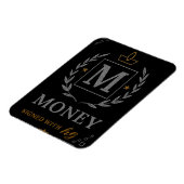 "Royal NMKY Emblem – Monogram M Crest Design" Magneet (Linkerzijde)