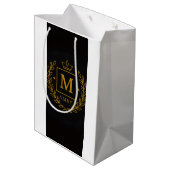 "Royal NMKY Emblem – Monogram M Crest Design" Medium Cadeauzakje (Achterkant Gekanteld)