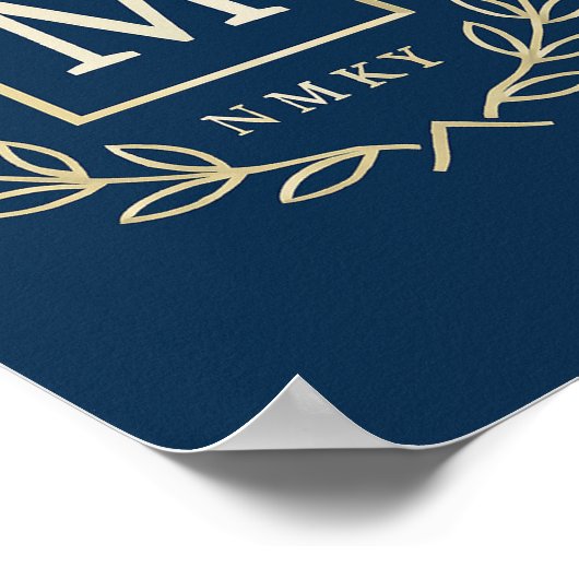 "Royal NMKY Emblem – Monogram M Crest Design" Poster (Hoek)