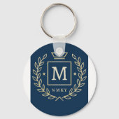 "Royal NMKY Emblem – Monogram M Crest Design" Sleutelhanger (Voorkant)