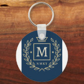"Royal NMKY Emblem – Monogram M Crest Design" Sleutelhanger (Voorkant)