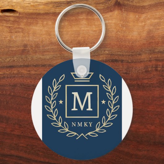 "Royal NMKY Emblem – Monogram M Crest Design" Sleutelhanger (Voorkant)
