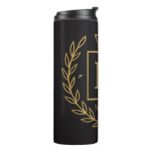 "Royal NMKY Emblem – Monogram M Crest Design" Thermosbeker (Gedraaid links)