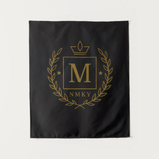 "Royal NMKY Emblem – Monogram M Crest Design" Wandkleed