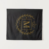 "Royal NMKY Emblem – Monogram M Crest Design" Wandkleed (Voorkant (horizontaal))