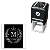 "Royal NMKY Emblem – Monogram M Crest Design" Zelfinktende Stempel (In situ)