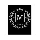 "Royal NMKY Emblem – Monogram M Crest Design" Zelfinktende Stempel (Design)