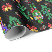 Royal Nutcracker en Wreath Pattern Cadeaupapier (Rol Hoek)