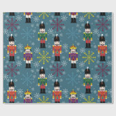 Royal Nutkraker Gift Wrap, blauw Cadeaupapier (Vlak)