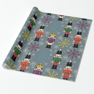 Royal Nutkraker Gift Wrap, grijs Cadeaupapier
