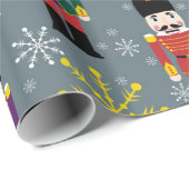 Royal Nutkraker Gift Wrap, grijs Cadeaupapier (Rol Hoek)