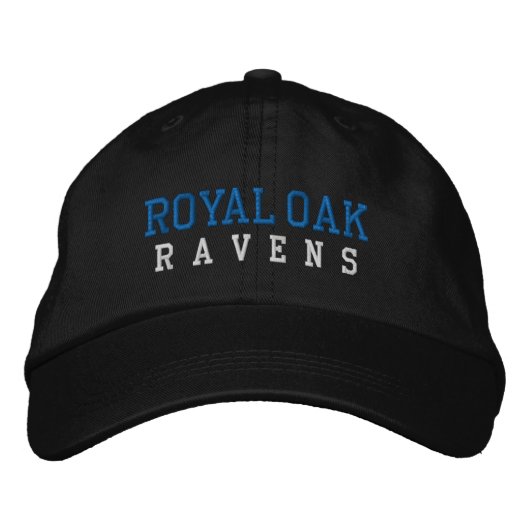 Royal Oak High School Geborduurde Honkbal Hoed Pet (Voorkant)