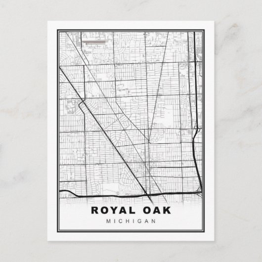 Royal Oak-kaart Briefkaart (Voorkant)