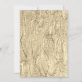 Royal Olive Green and Gold Wedding Kaart (Achterkant)