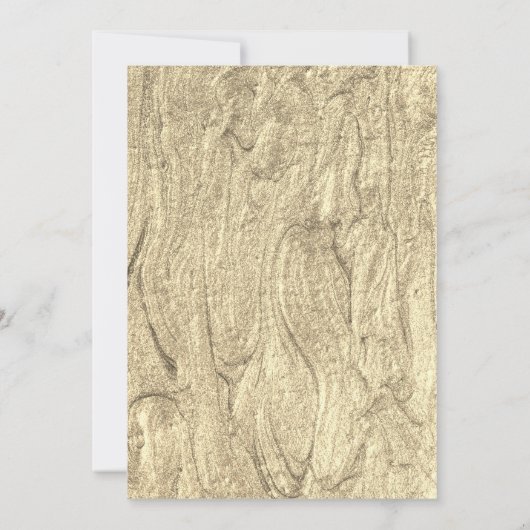 Royal Olive Green and Gold Wedding Kaart (Achterkant)