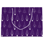 Royal Orchid Paarse Kerstwinter Wonderland Groot Cadeauzakje (Voorkant)