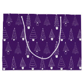 Royal Orchid Paarse Kerstwinter Wonderland Groot Cadeauzakje (Achterkant)