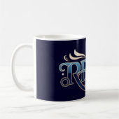 Royal Ornate Blue & Gold "READ" Masterpiece Koffiemok (Links)
