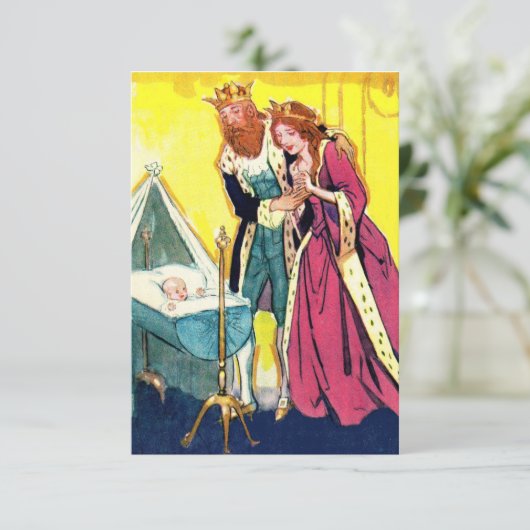 Royal Ouders en Royal baby baby shower nodigen u u Kaart (Staand voorkant)