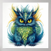 Royal Owl Fantasy Creature Poster (Voorkant)