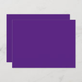 Royal Paars #52187E, Grayish Paars Briefkaart (Voorkant / Achterkant)