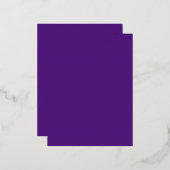 Royal Paars #52187E, Grayish Paars Folie Feestdagen Briefkaart (Voorkant / Achterkant)