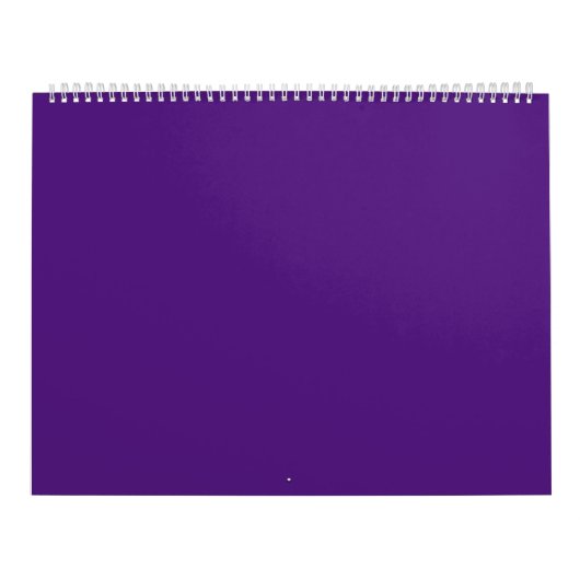 Royal Paars #52187E, Grayish Paars Kalender (Hoes)