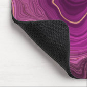 Royal Paars and Gold Agate Abstract Muismat (Hoek)