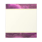 Royal Paars and Gold Agate Abstract Notitieblok (Voorkant)