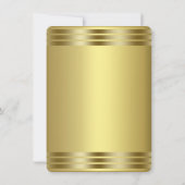 Royal Paars and Gold Baby shower Invite Kaart (Achterkant)