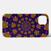 Royal Paars and Gold Kaleidoscope Pattern Case-Mate iPhone Case (Achterkant (horizontaal))