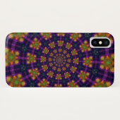 Royal Paars and Gold Kaleidoscope Pattern Case-Mate iPhone Case (Achterkant (horizontaal))