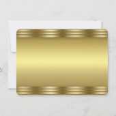 Royal Paars and Gold Wedding Save the Date (Achterkant)