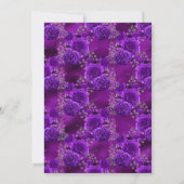 Royal Paars and Silver Floral Shower by Mail Kaart (Achterkant)