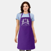 Royal Paars Christelijk Blessed Queen Apron Schort (Gedragen)