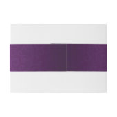 Royal Paars Damask Wedding Uitnodigingen Wikkel (Achterkant Voorbeeld)