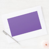 Royal Paars Designer Single Color Rechthoekige Sticker (Envelop)
